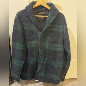 Beams Japan Black Watch Plaid cardigan